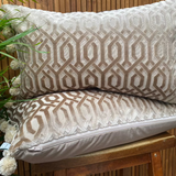 velvet cushions, embossed fabric, pom poms, two way pillow, bed pillow, couch cushion, pillow, cushion