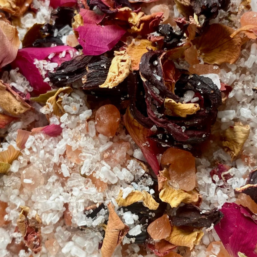 bath soak, foot soak, tea light candles, relating bath time, calming, relaxation